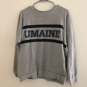Vintage inspired umaine crew neck